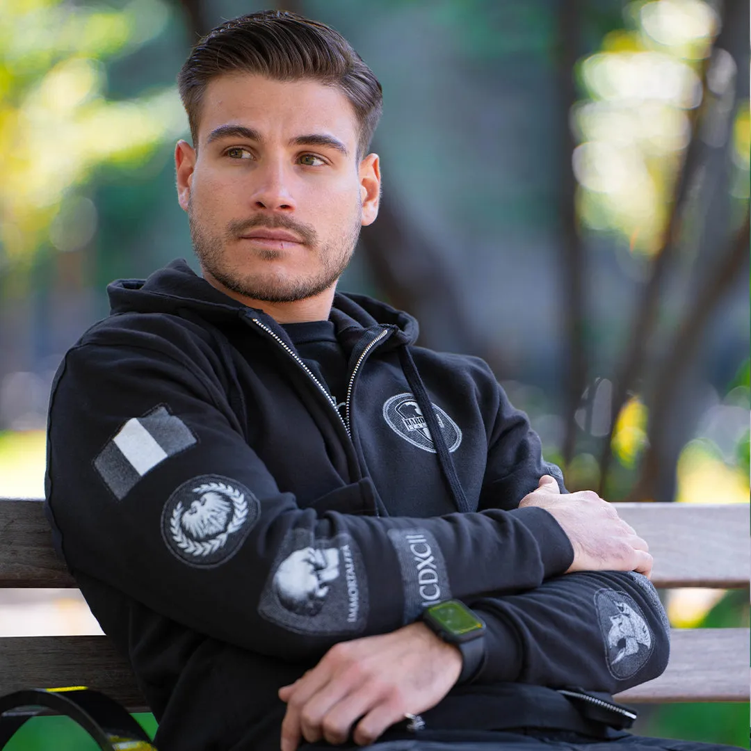 Italian Patches Full-Zip Hoodie