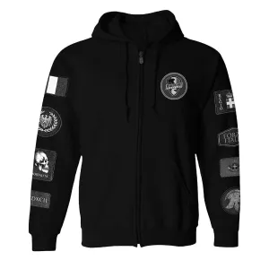 Italian Patches Full-Zip Hoodie