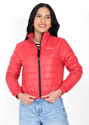 JUMP USA Women Frost Defense Red Quilted Jacket