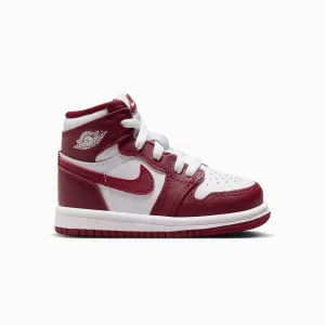 Kid's Air Jordan 1 Retro OG "White Team Red" Toddlers