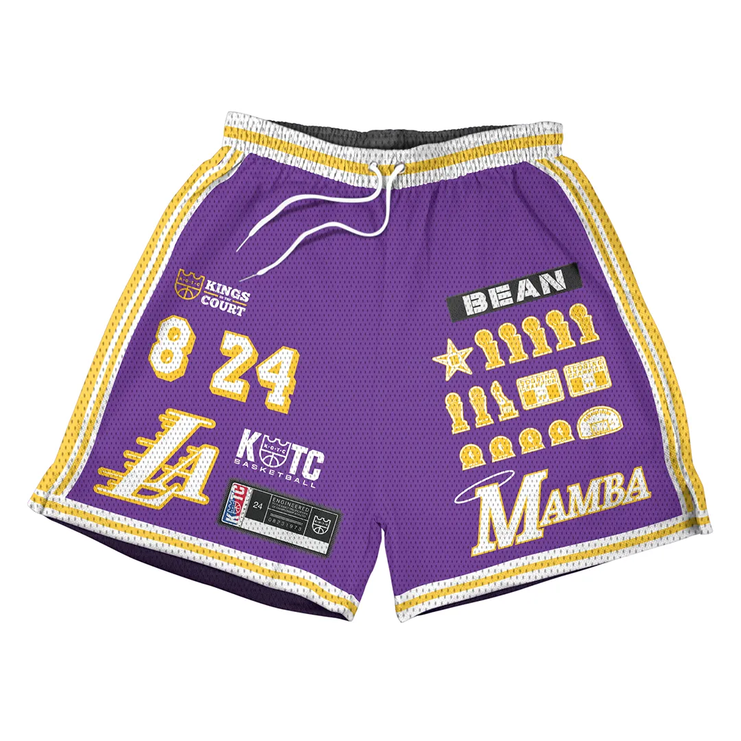 Kings of the Court Mamba Swingman Mesh Shorts Mamba Day 8/24 Collection