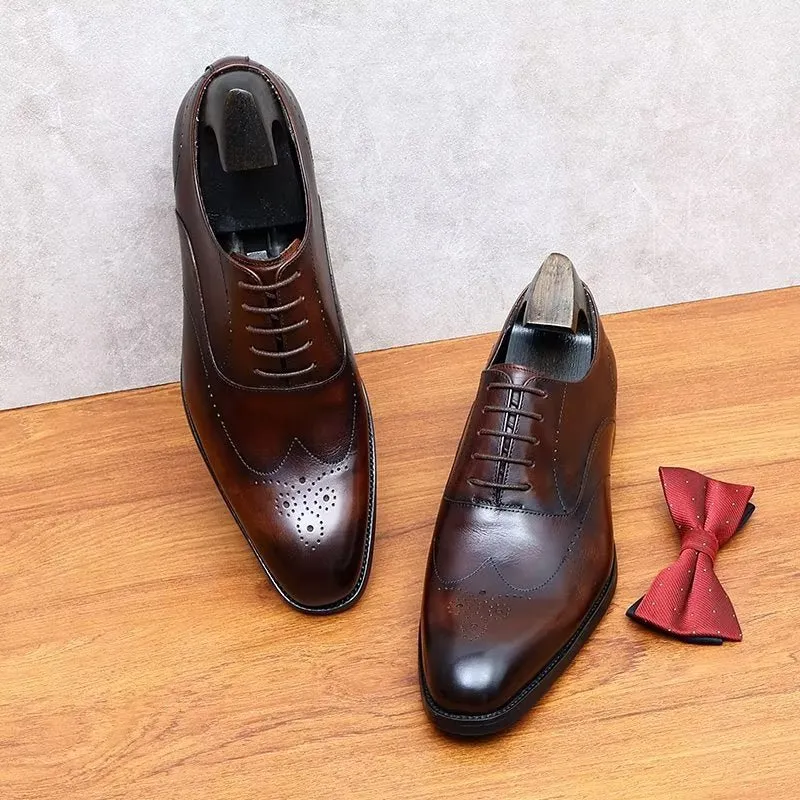 LeatherLux Elegance Oxford Dress Shoes