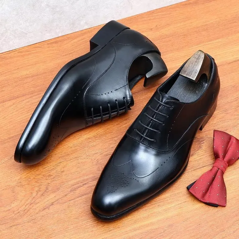 LeatherLux Elegance Oxford Dress Shoes