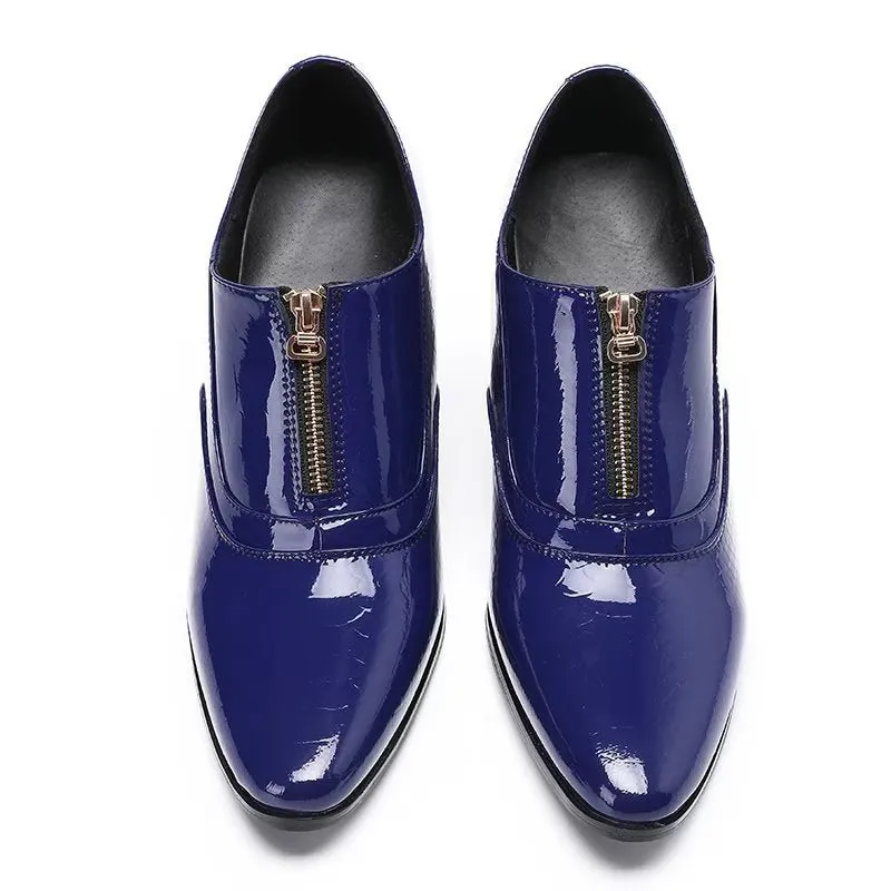 LuxeCroco Genuine Leather Slip-on Dress Shoes