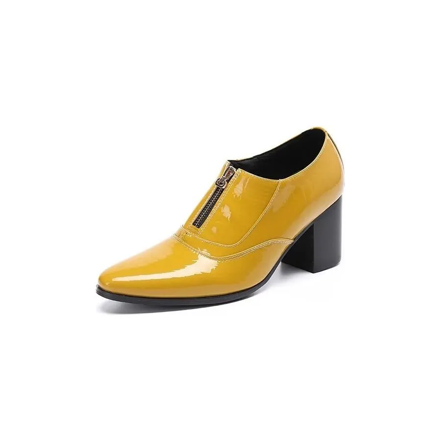 LuxeCroco Genuine Leather Slip-on Dress Shoes