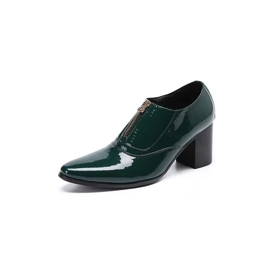 LuxeCroco Genuine Leather Slip-on Dress Shoes