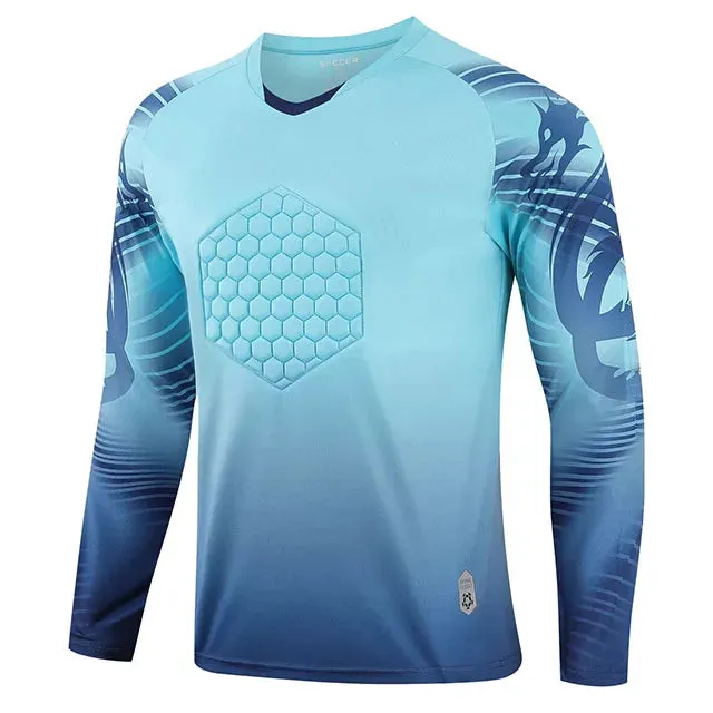 Men's Football Jersey - New Adults Goalkeeper Long Sleeve Tracksuit Soccer Training