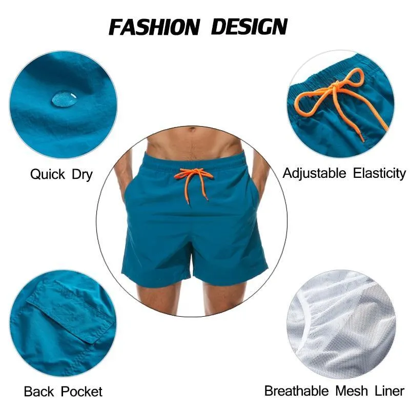 Mens Swimwear Swim Trunks Beach Board Swimming Pants Swimsuit Sports Surfing shorts