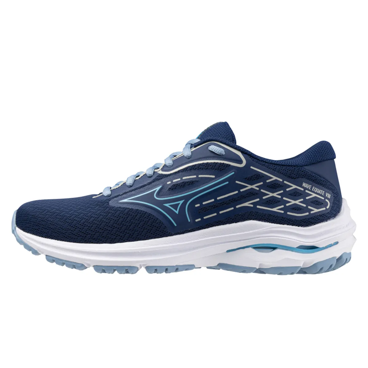 Mizuno Wave Equate 8 Womens | Estate Blue/river Blue/glacier