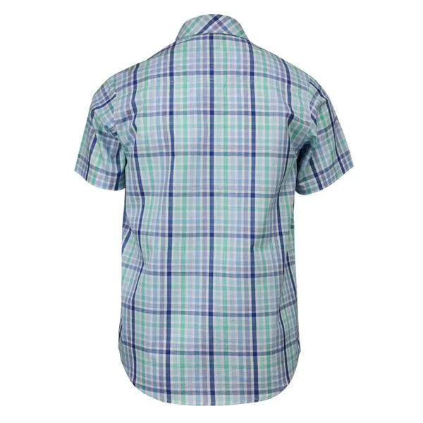 MULTICOLOUR GEOMETRIC SHORT SLEEVE BOYS SHIRT