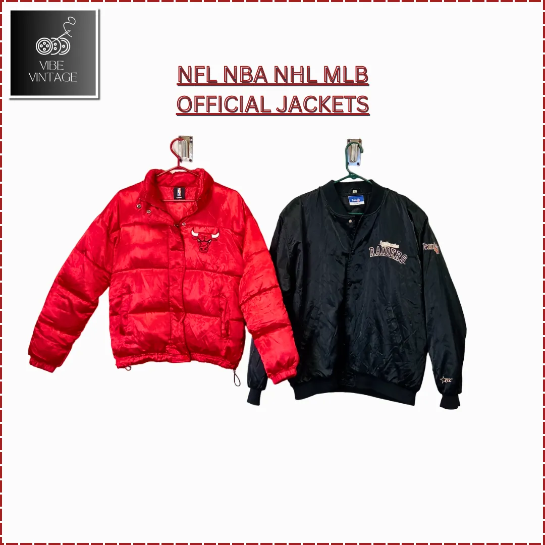 NFL - NBA - NHL - MLB - OFFICIAL JACKETS - 16 PCS