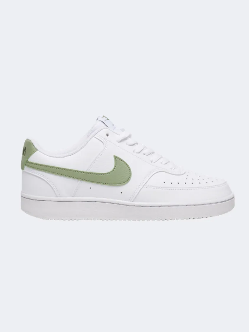 Nike Court Vision Low  Men Lifestyle Shoes White/Oil Green