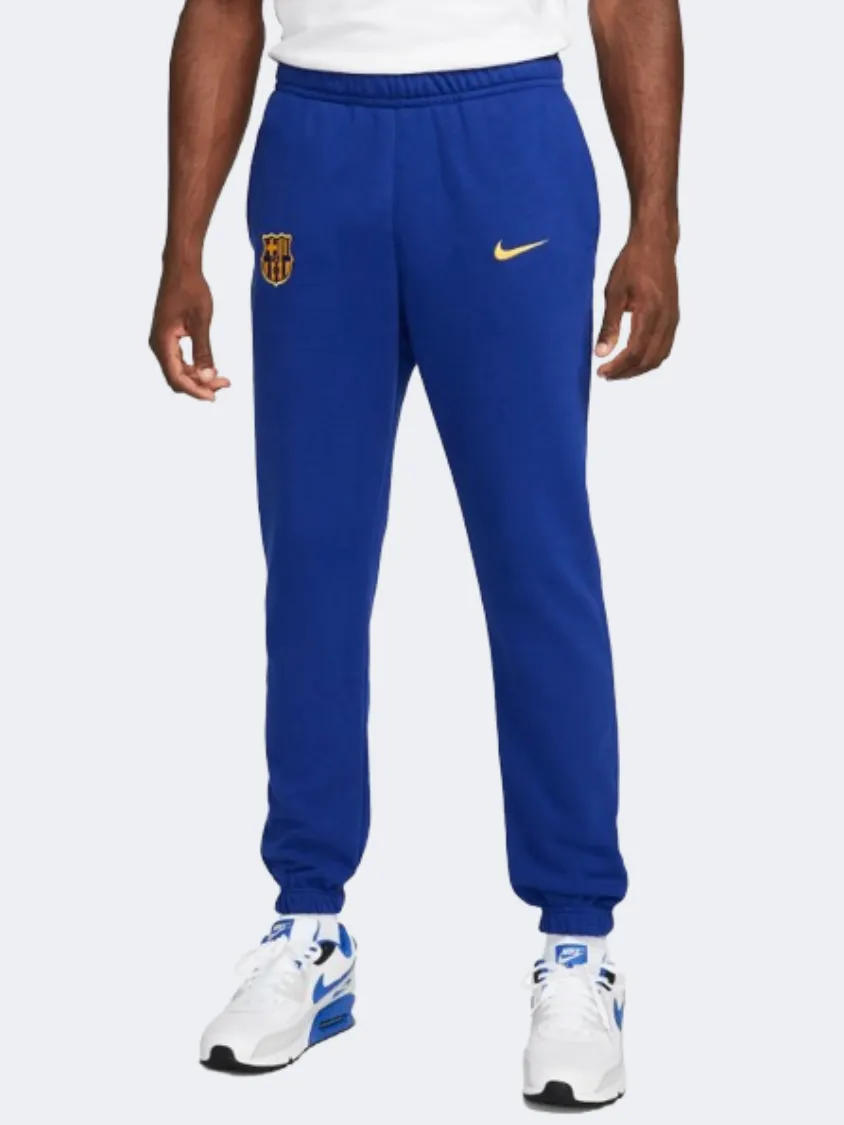 Nike Fc Barcelona Sportswear Club Men Football Pant Royal Blue/Gold