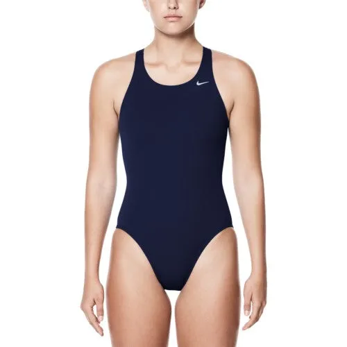 NIKE Poly Solid Women Swim Performance Fastback One Piece