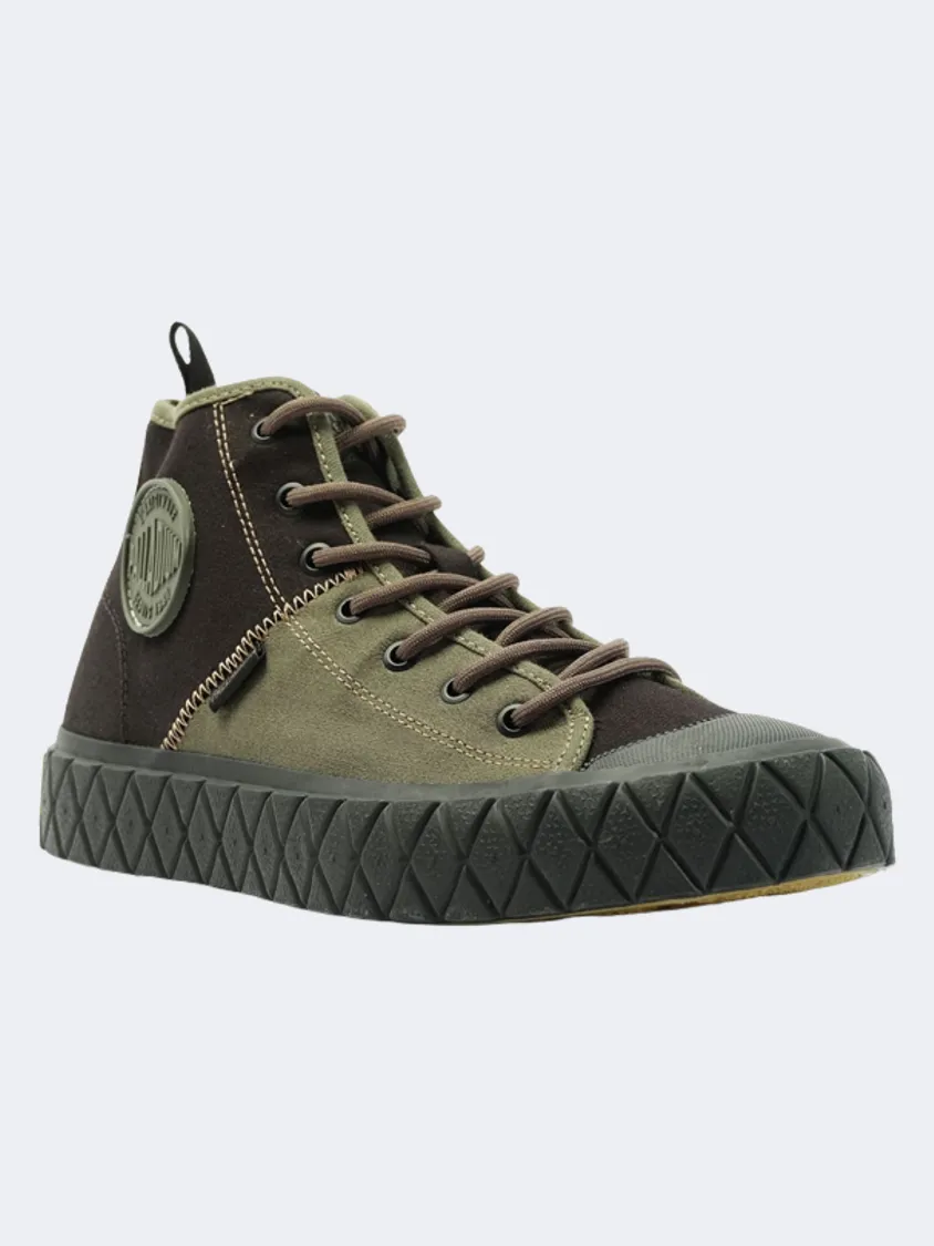 Palladium Ace Mid  Men Lifestyle Shoes Black/Olive Night