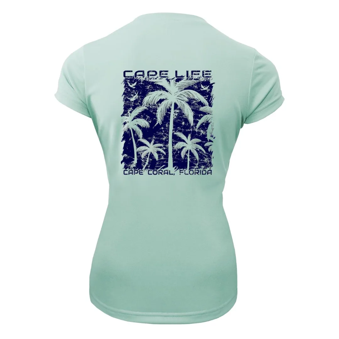 Palm Trees Sun Shirt - Women's UPF50 Sun Protection Shirt