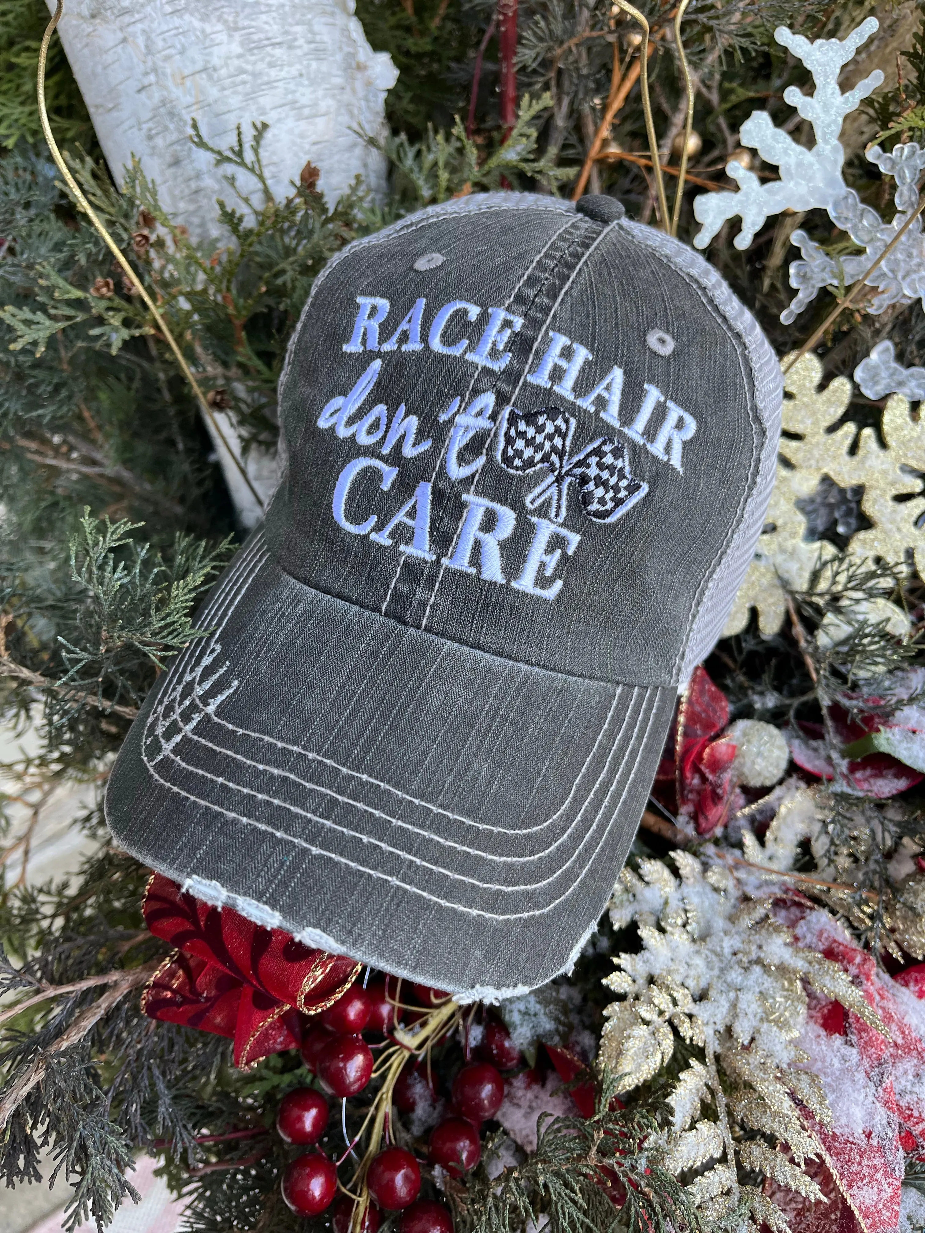 Personalized Racing hats Weekends are for racing Race hair dont care Raceday is the best day