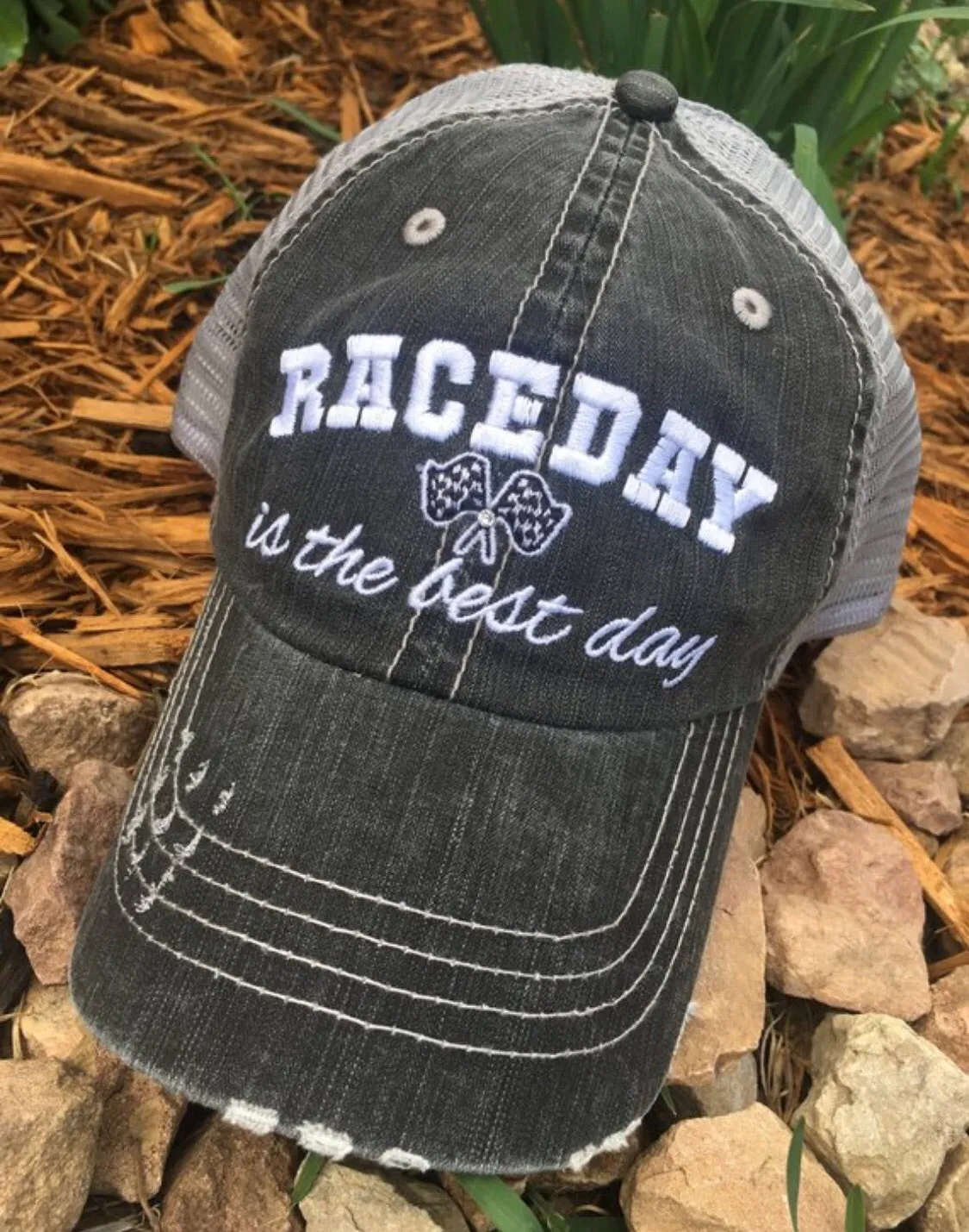 Personalized Racing hats Weekends are for racing Race hair dont care Raceday is the best day