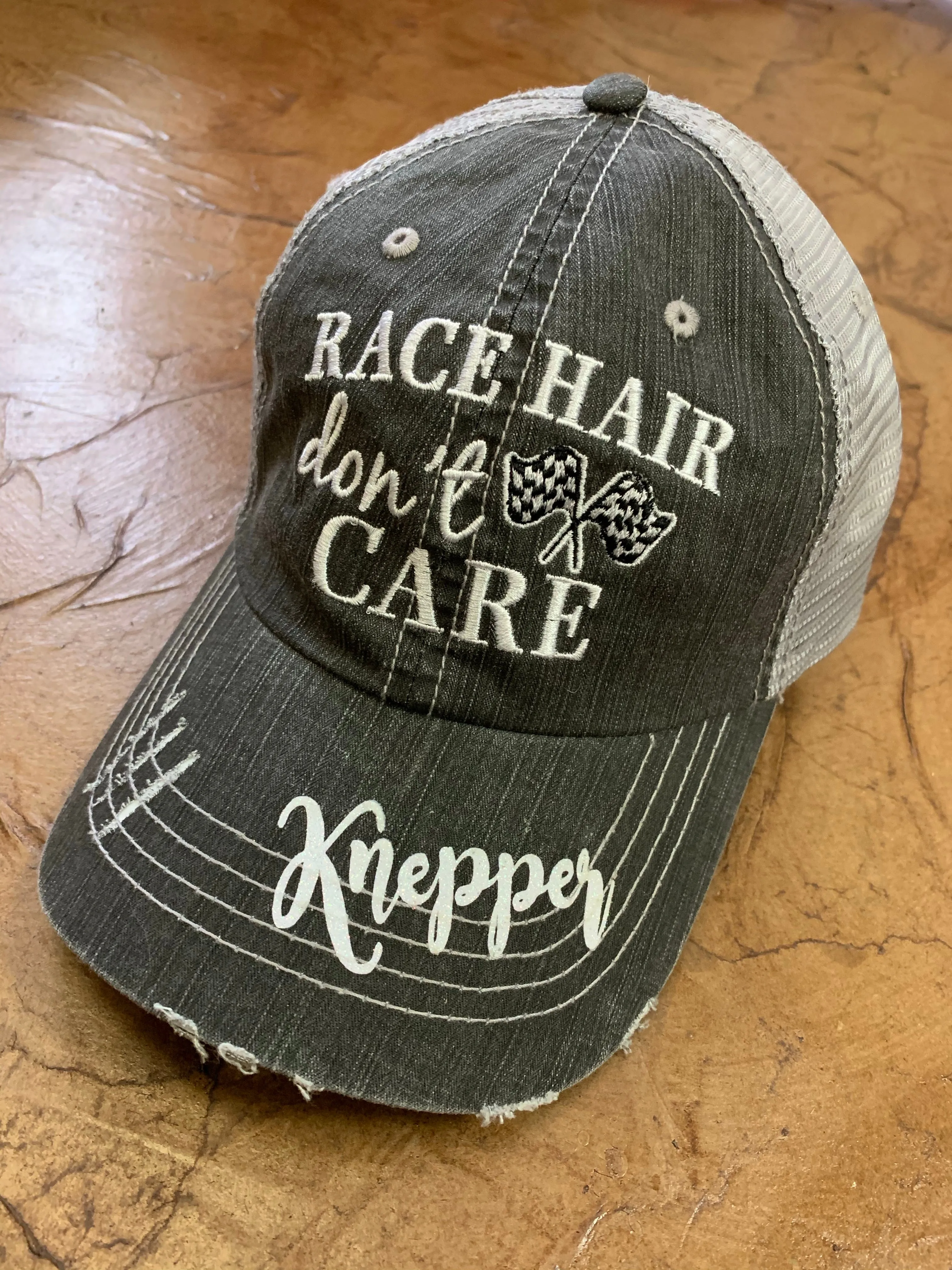 Personalized Racing hats Weekends are for racing Race hair dont care Raceday is the best day