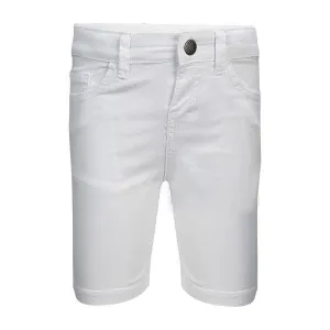 PLAIN WHITE TWILL BOYS SHORTS