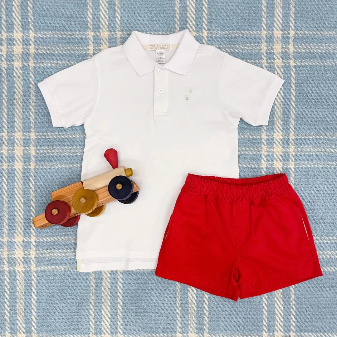 Prim and Proper Polo - Worth Avenue White