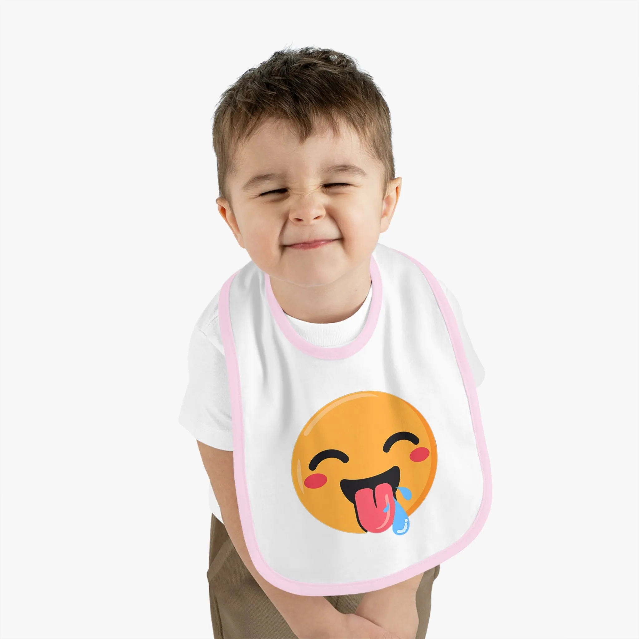 Qreatrz Emoji Baby Bib