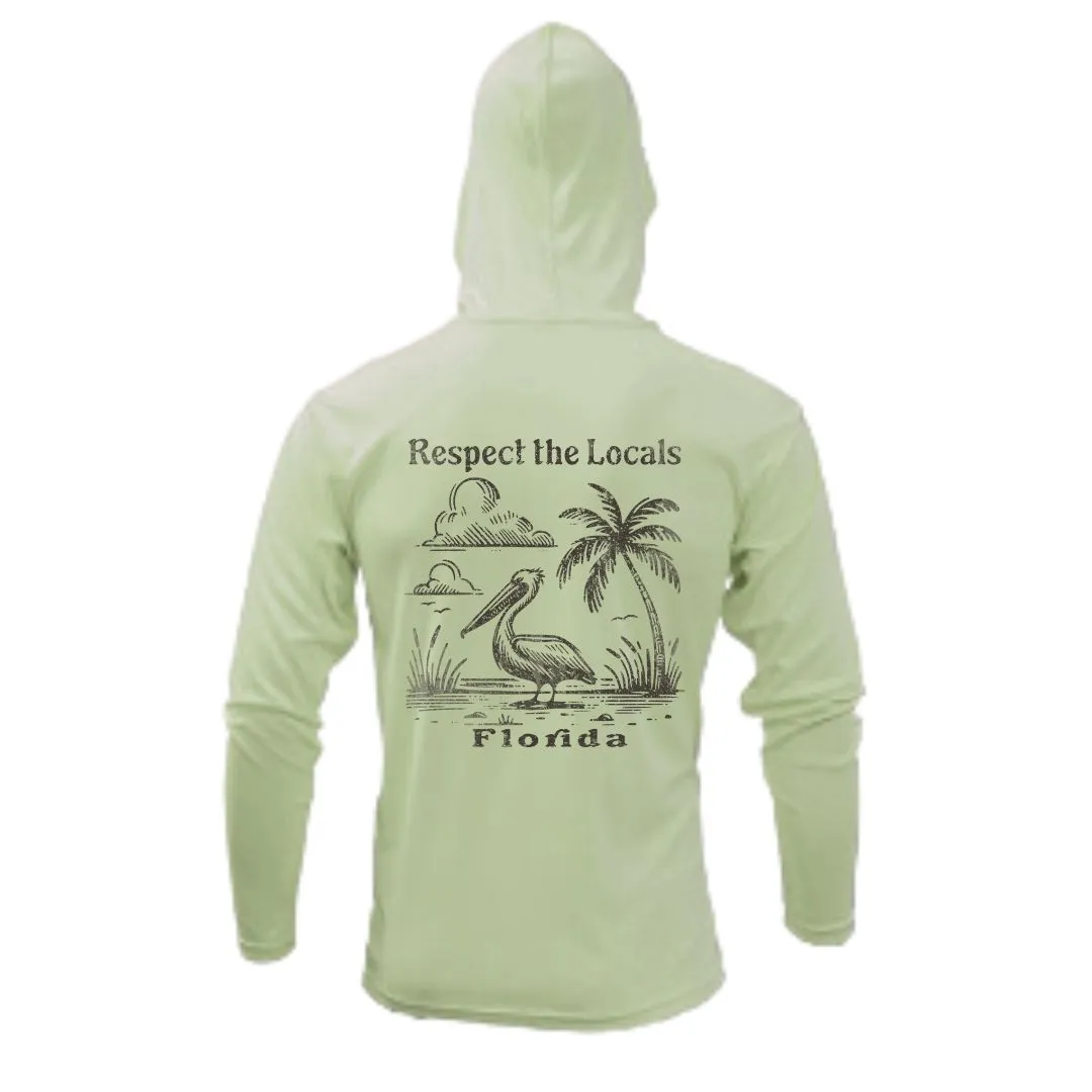 Respect the Locals Pelican Sun Shirt UPF50 - Florida or Custom Location