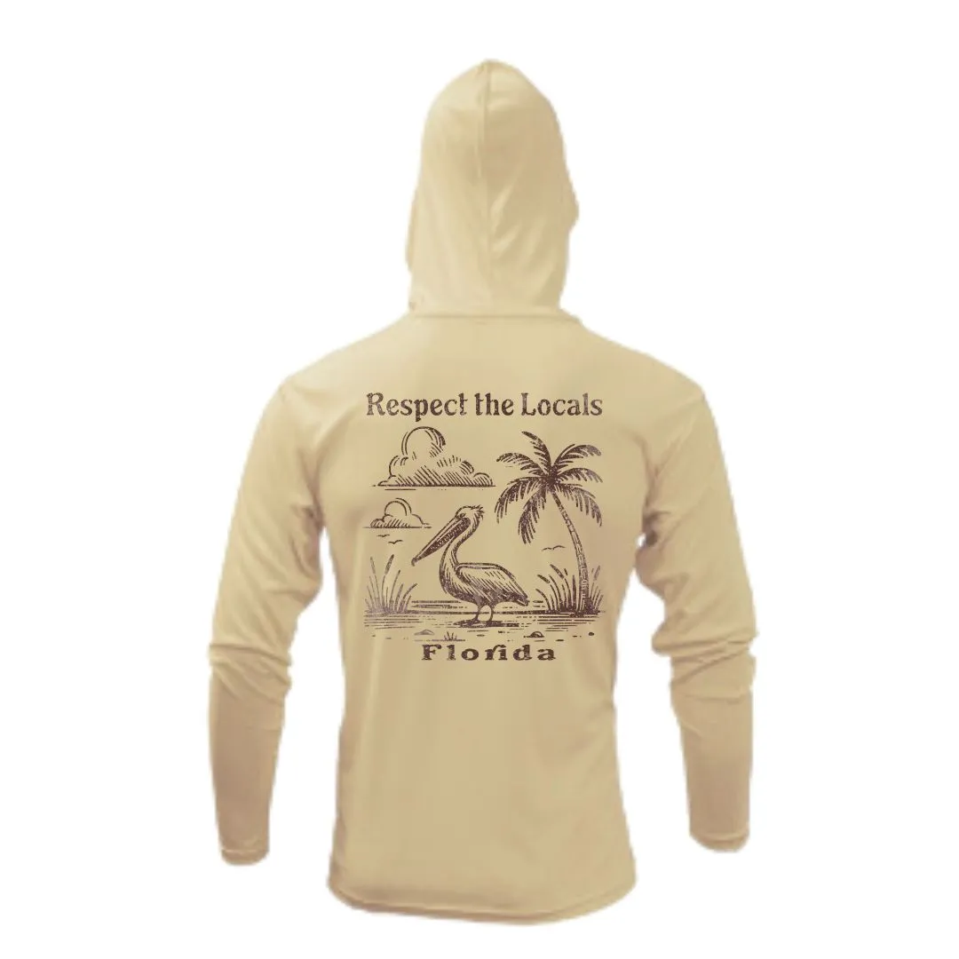 Respect the Locals Pelican Sun Shirt UPF50 - Florida or Custom Location