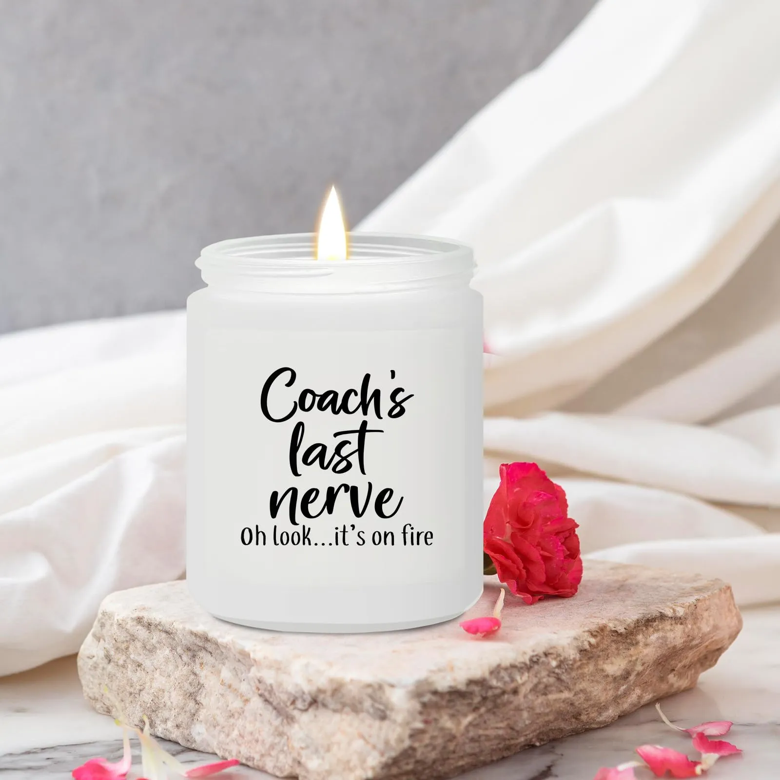 Risnoae Coach Gifts - Coach’s Last Nerve Candle - Appreciation Coach Gifts for Men Women - Christmas Birthday Gifts for Soccer Basketball Football Coach - Cheer Coach Gifts for Women