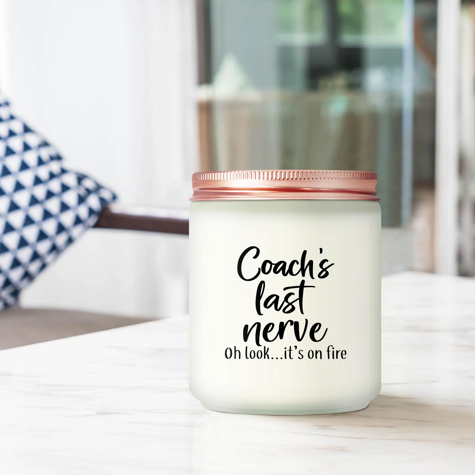 Risnoae Coach Gifts - Coach’s Last Nerve Candle - Appreciation Coach Gifts for Men Women - Christmas Birthday Gifts for Soccer Basketball Football Coach - Cheer Coach Gifts for Women