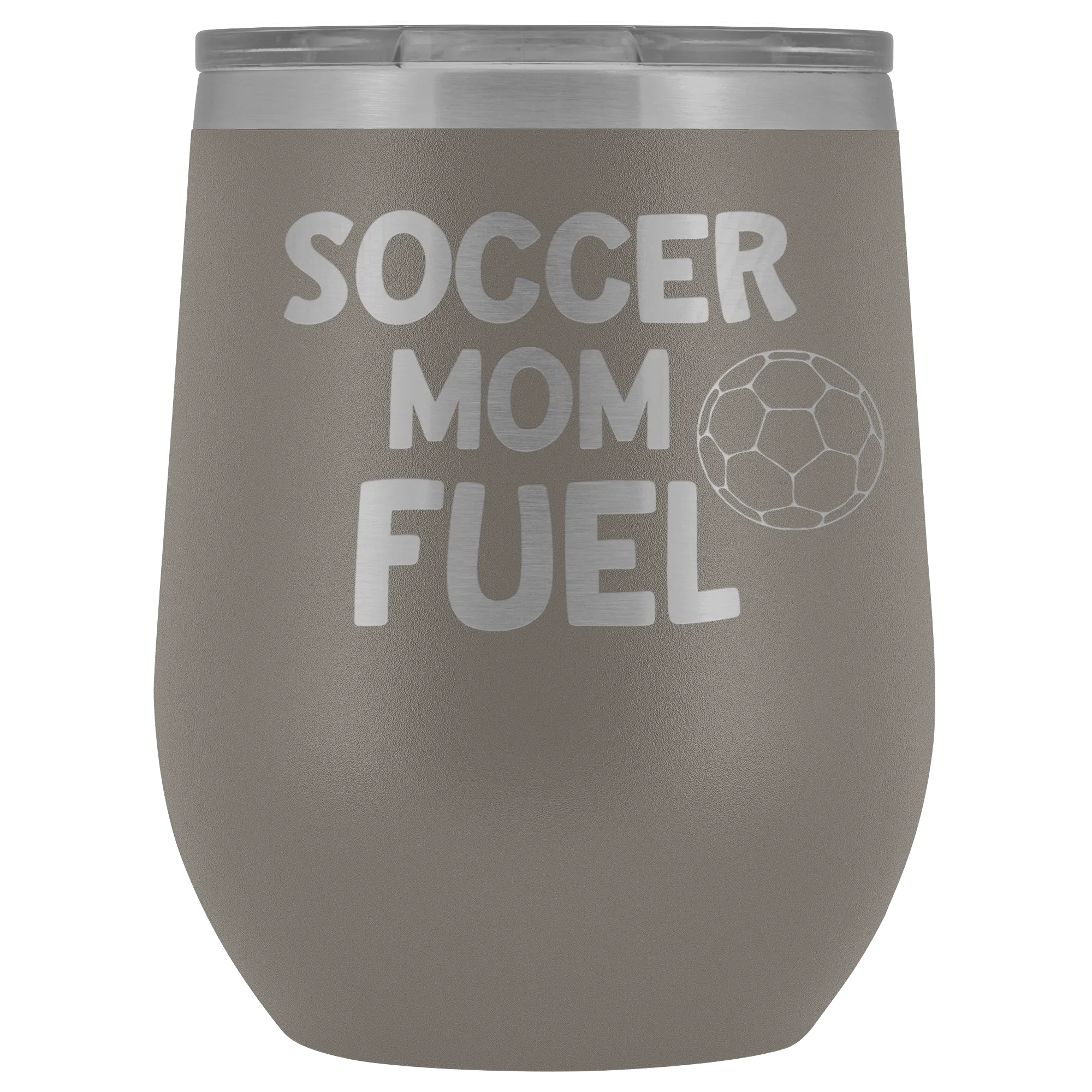 Soccer Mom Fuel Laser Engraved Etched Wine Tumbler