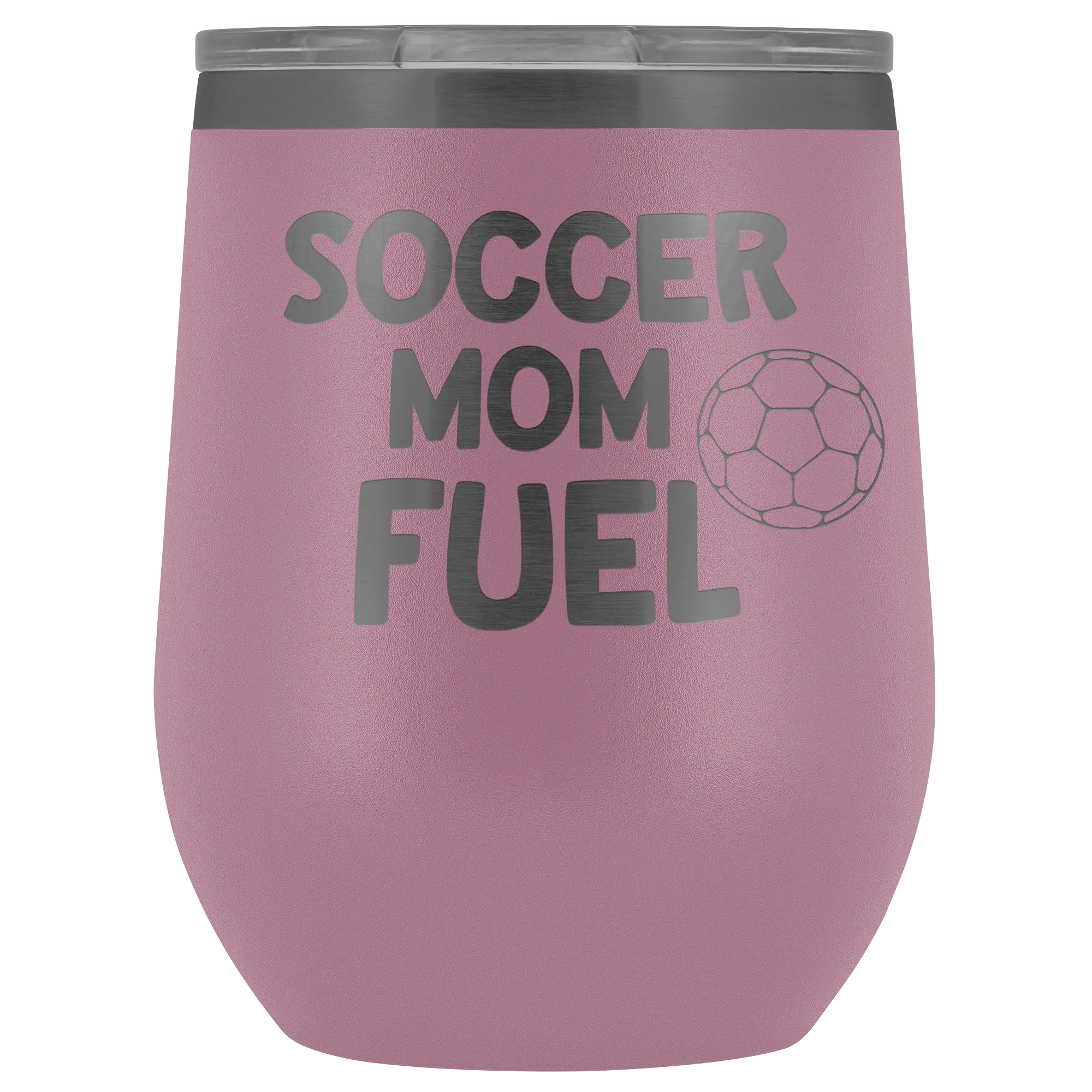 Soccer Mom Fuel Laser Engraved Etched Wine Tumbler