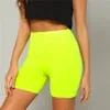 Solid Cycling High Waist Athleisure Crop Fitness Leggings Summer Ladies Casual Workout Leggings