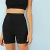 Solid Cycling High Waist Athleisure Crop Fitness Leggings Summer Ladies Casual Workout Leggings