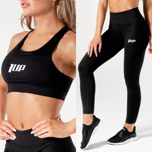 Sports Bra & Leggings Black Combo