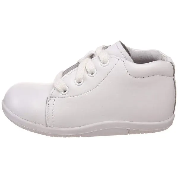 SRTech Elliot Baby Walking Shoe - White Leather