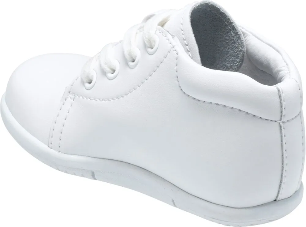 SRTech Elliot Baby Walking Shoe - White Leather