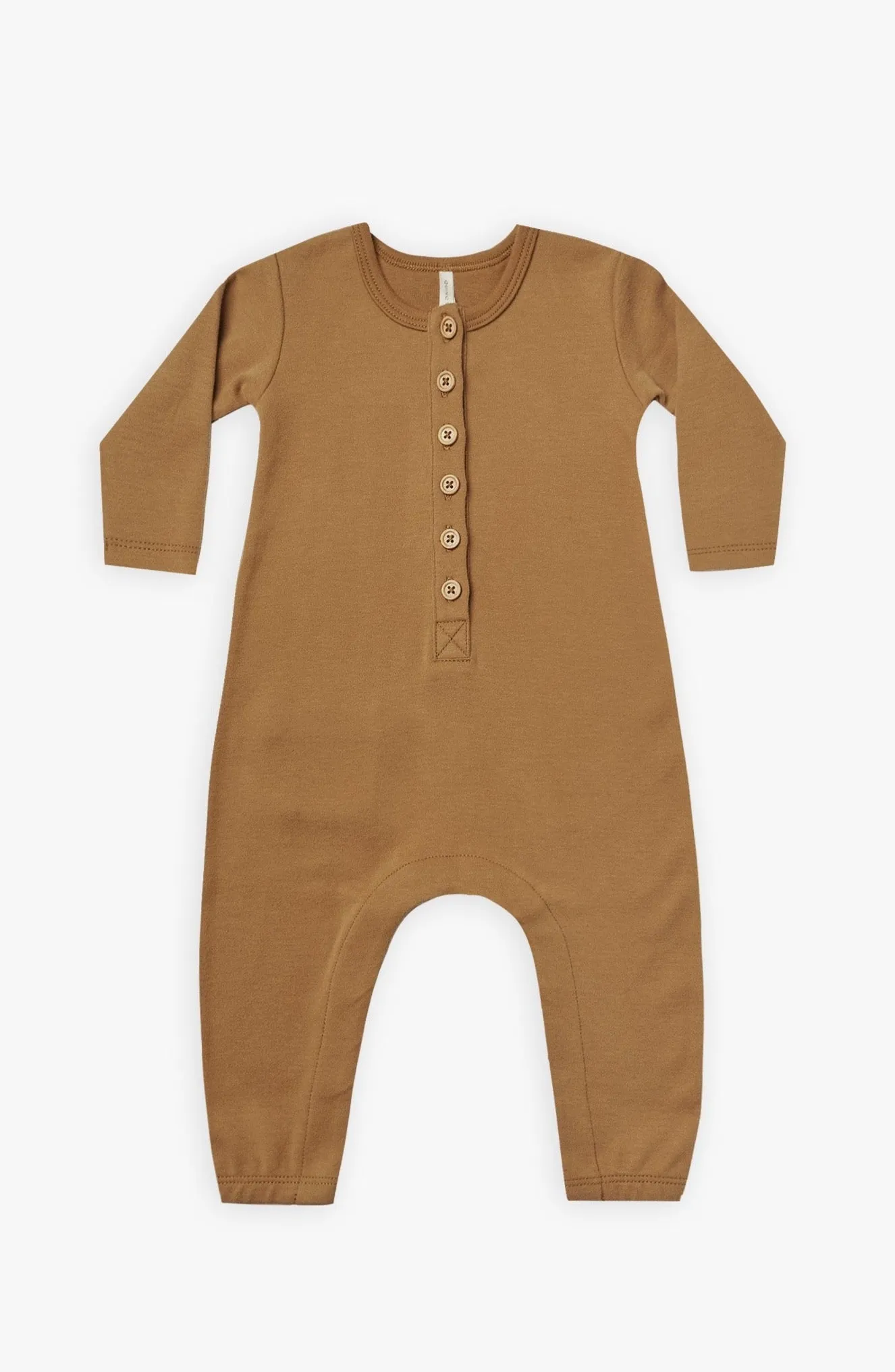 The Longsleeve Jumpsuit by Quincy Mae - Walnut - BABY