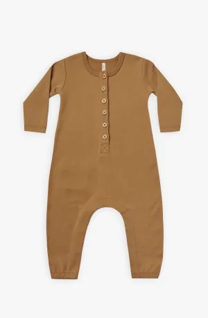 The Longsleeve Jumpsuit by Quincy Mae - Walnut - BABY