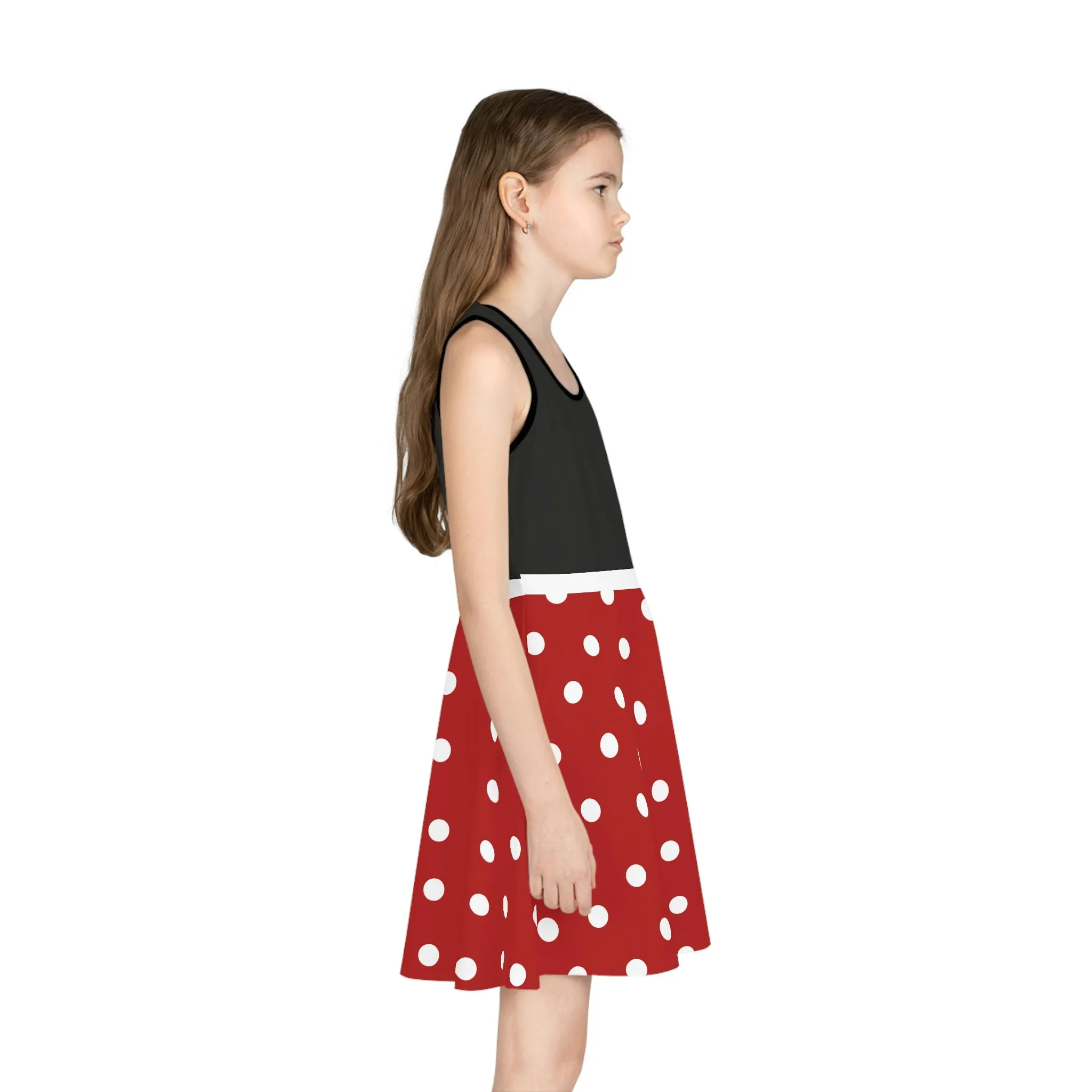 The Man Girls' Sleeveless Sundress (AOP)