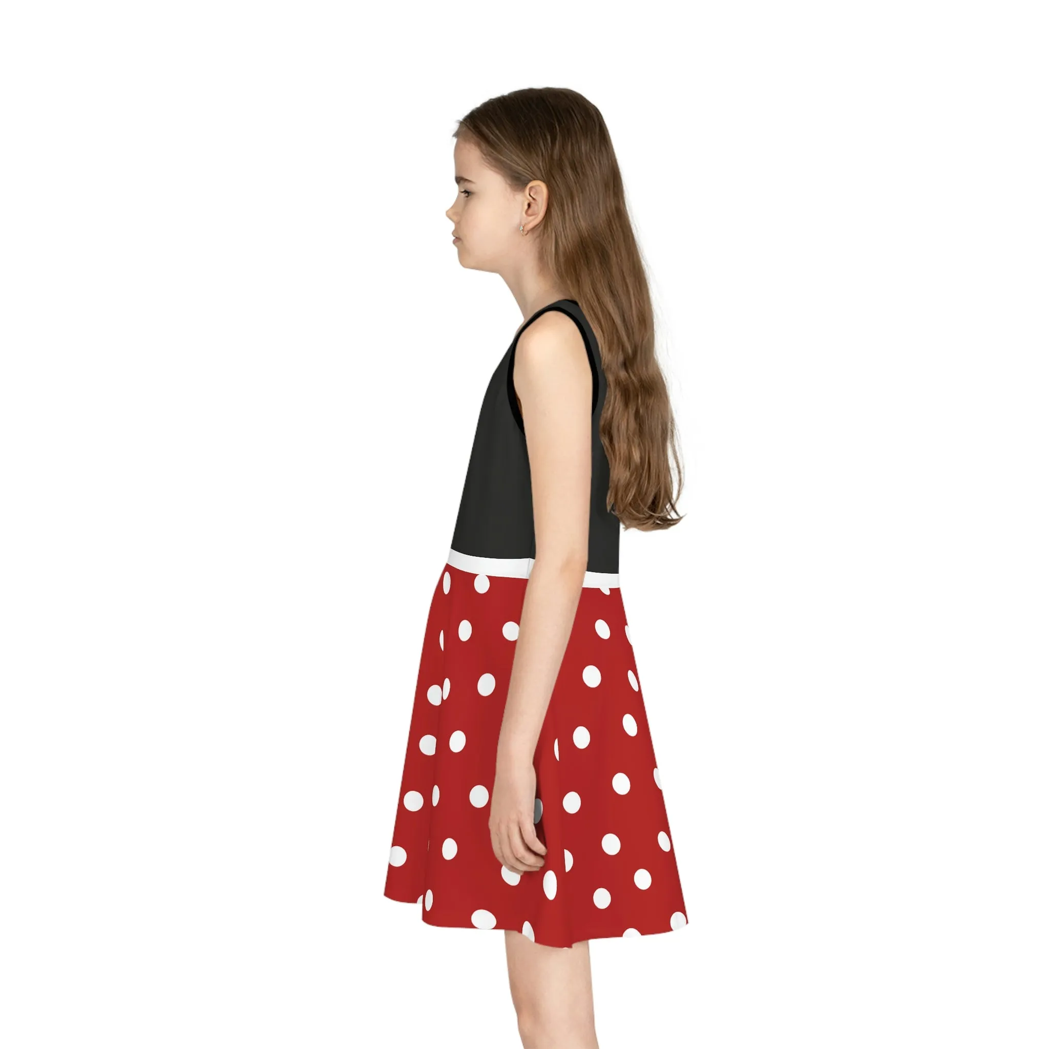 The Man Girls' Sleeveless Sundress (AOP)