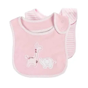 Thrills and Spills Bib Set (2pc) - Pink Safari