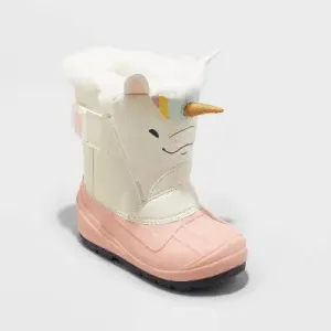 Toddler Girls' Frankie Winter Boots - Cat & Jack Pink 6T