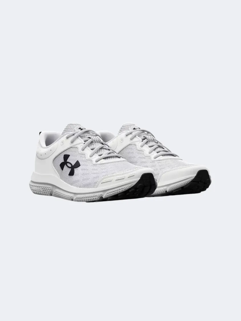 Under Armour Charged Assert 10 Men Running Shoes White/Black