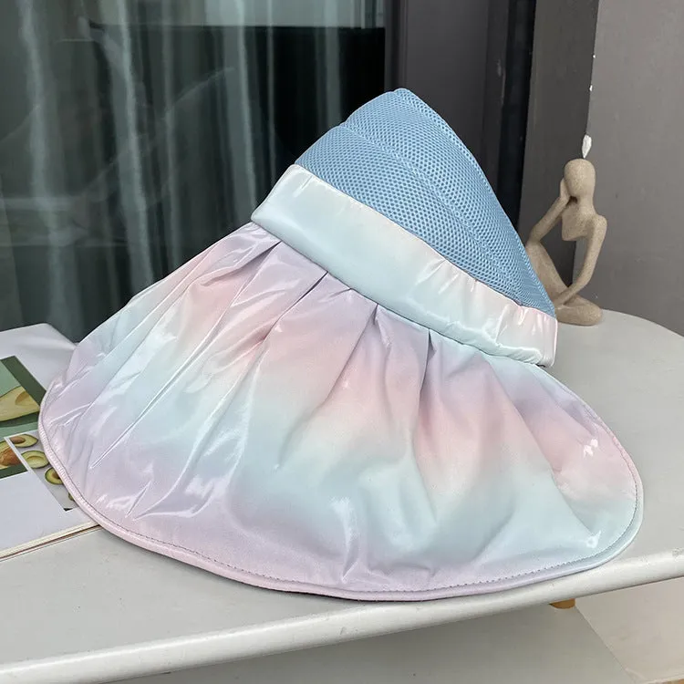 UV protection outdoor sun hat women's spring and summer all-match colorful top hat