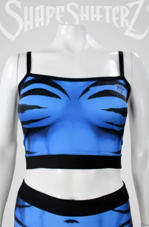 Woman's 'ZEBRA' Tank -- Too Cool Blue