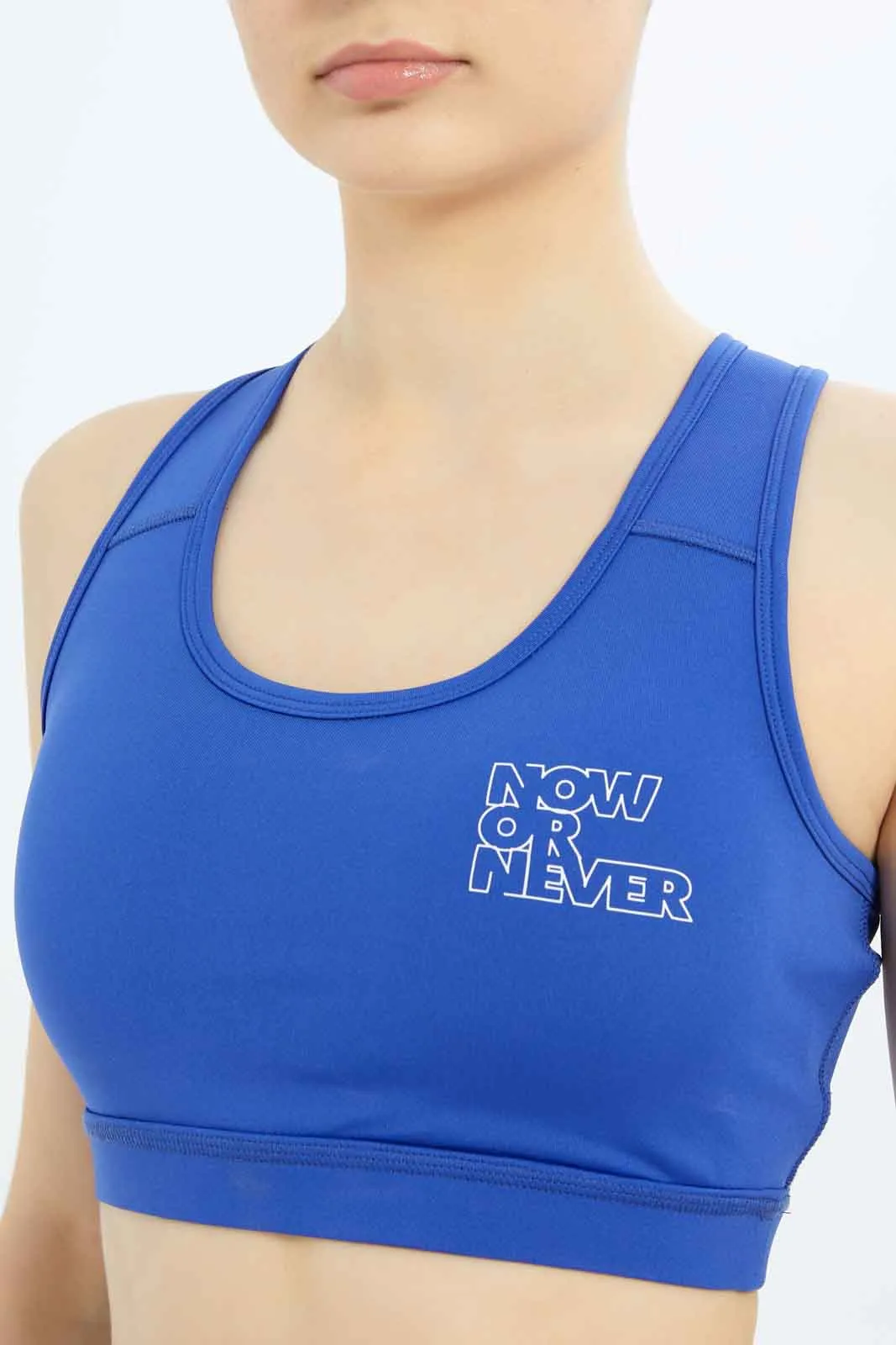 Women Blue Sports Bra