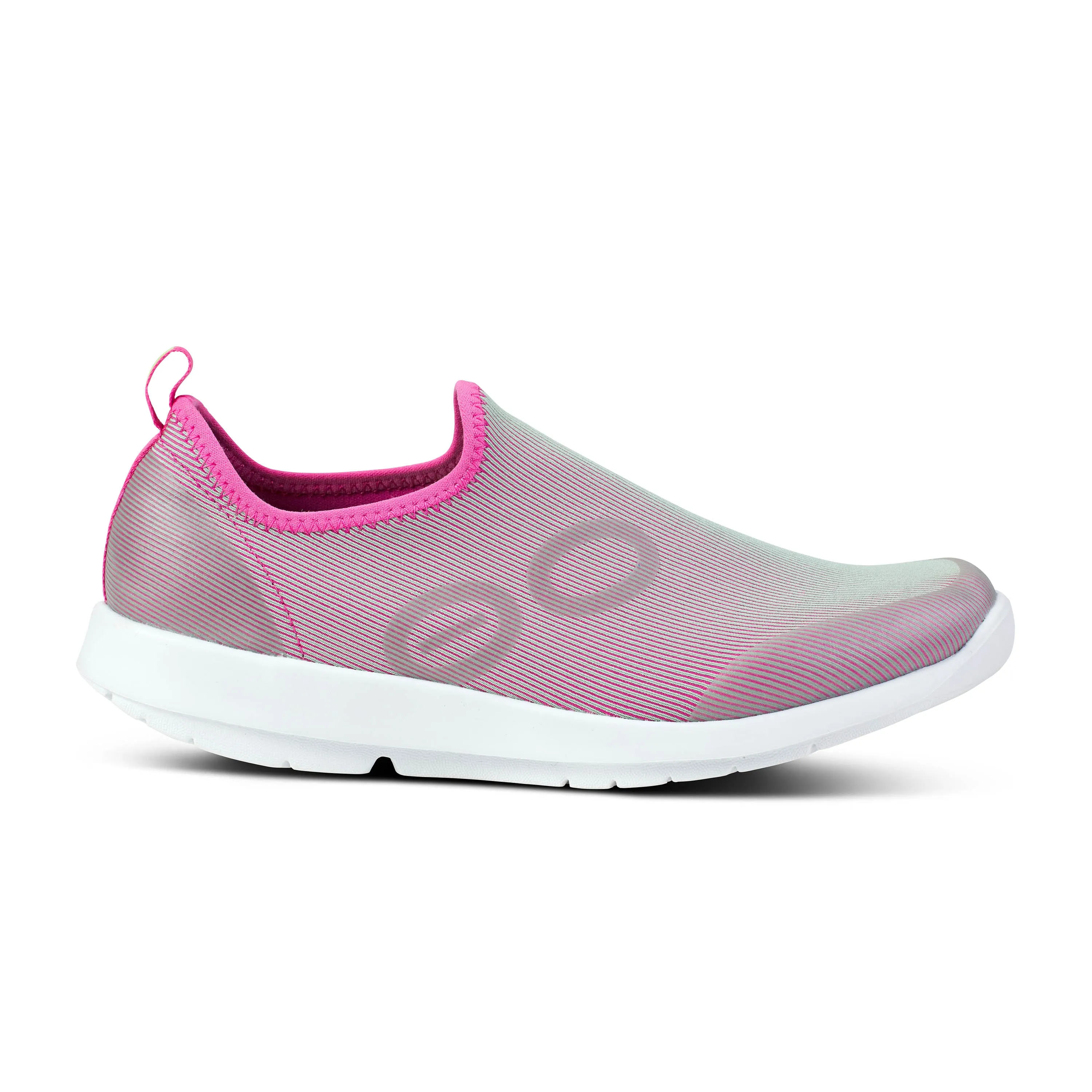 Women's Oofos OOmg Sport Low Shoe Color: Fuchsia