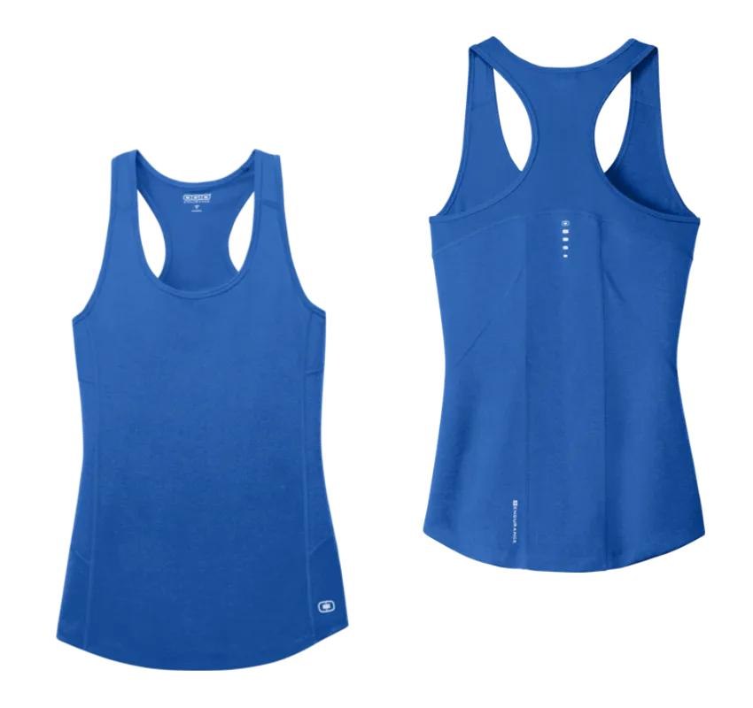 Women's Reflective Tank Top Electric Blue - Choose your design