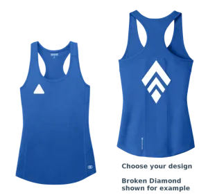 Women's Reflective Tank Top Electric Blue - Choose your design